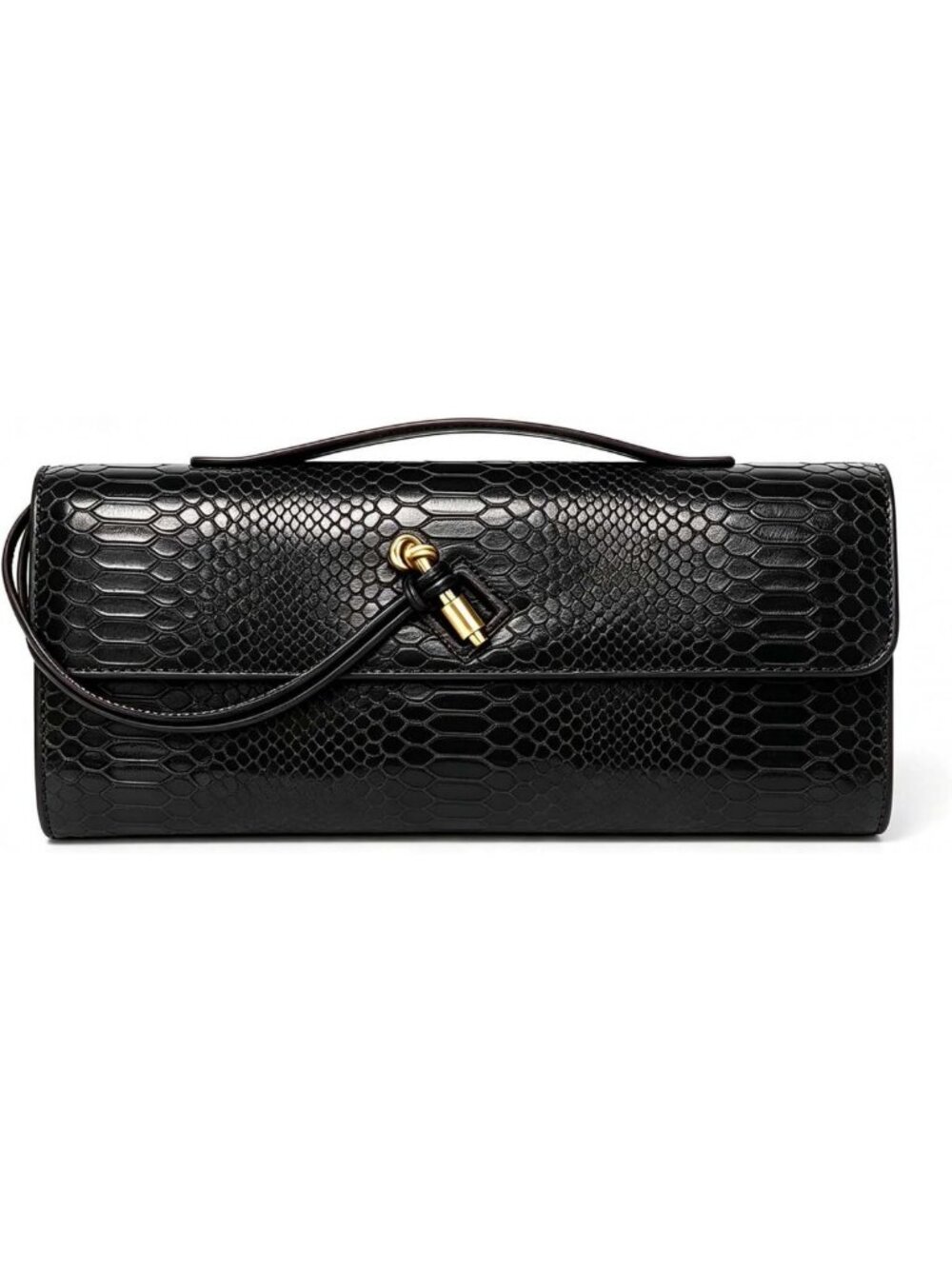 Stylish Women's Snake Print Woven Clutch & Crossbody Shoulder Bag - Chic